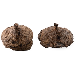 Anglo-Saxon Iron Shield Boss Pair