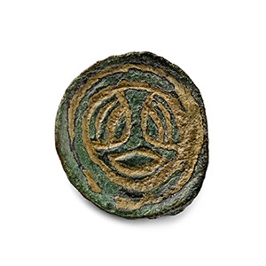 Anglo-Saxon Bronze Button Brooch