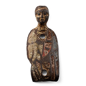 Medieval Gilt Bronze Limoges Saint Mount