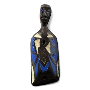 Medieval Gilt Bronze Limoges Saint Mount