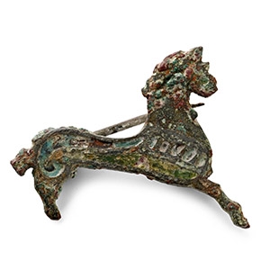 Romano-British Enamelled Bronze Horse Brooch