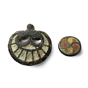 Romano-British Enamelled Bronze Mount Group
