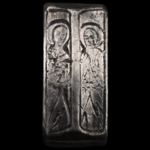 Tudor Silver Iconographic Ring with Saints