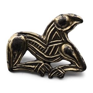 Merovingian Silver-Gilt Beast Brooch