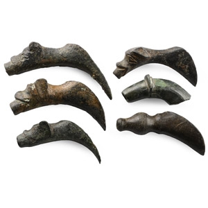 Medieval Bronze Priests Laver Holy Water Pouring Vessel Spout Collection