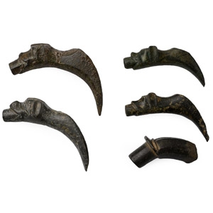 Medieval Bronze Priests Laver Holy Water Pouring Vessel Spout Collection