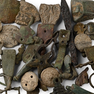 Medieval Bronze, Iron and Lead Artefact Group