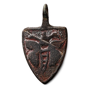 Medieval Knights Bronze Heraldic Horse Harness Pendant