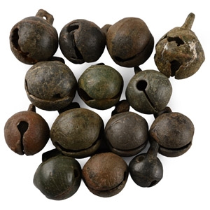 Post Medieval Bronze Crotal Bell Group