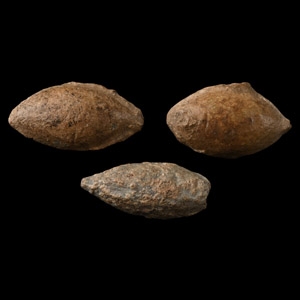 Greek Macedonian Lead Inscribed Slingshot Group