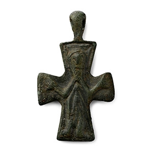 Byzantine Bronze Cross Pendant
