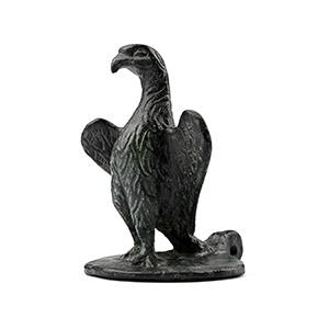 Roman Bronze Vessel Lid with Eagle