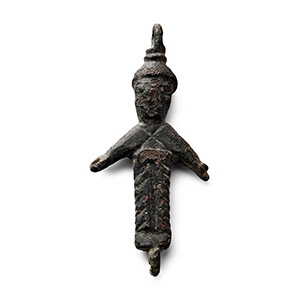 Celtic Bronze Figural Pendant
