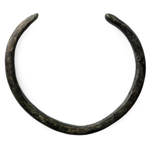 Roman Bronze Snake-Headed Bracelet
