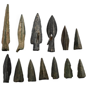 Greek Period Bronze Arrowhead Collection