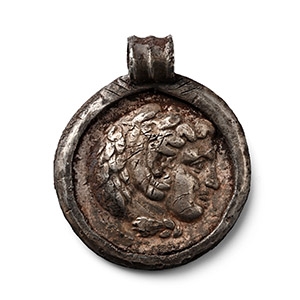 Greek Alexander the Great Tetradrachm in Silver Pendant