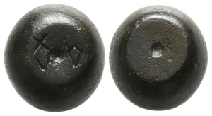 Byzantine Spherical Commercial Bronze Weight of 1 Uncia.
