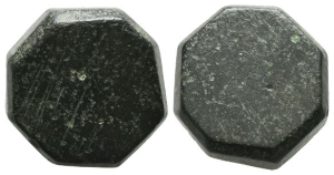 Ottoman Polyhedral Bronze Weight of 12 Dirham.