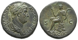 Hadrian AE Sestertius.