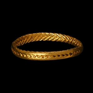 Saxon Gold Plaited Ring