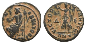 Time of Maximinus II BI Quarter Nummus.