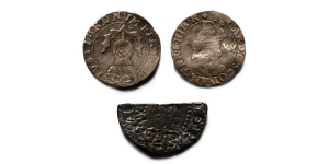 Group of Three [3] Scottish Hammered AR Coins.