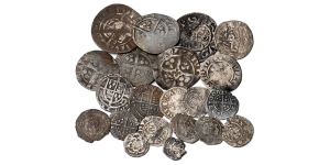 Group of Twenty [20] English AR Hammered Coins.