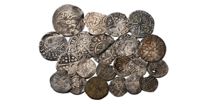 Group of Twenty [20] English AR Hammered Coins.