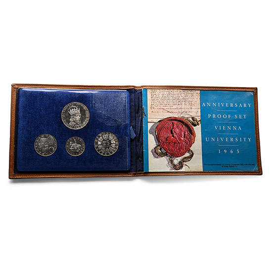 Vienna. Four [4] Coin Anniversary AR Proof Set - Vienna University.