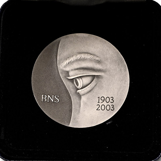 The British Numismatic Society Silver Centenary Medal.