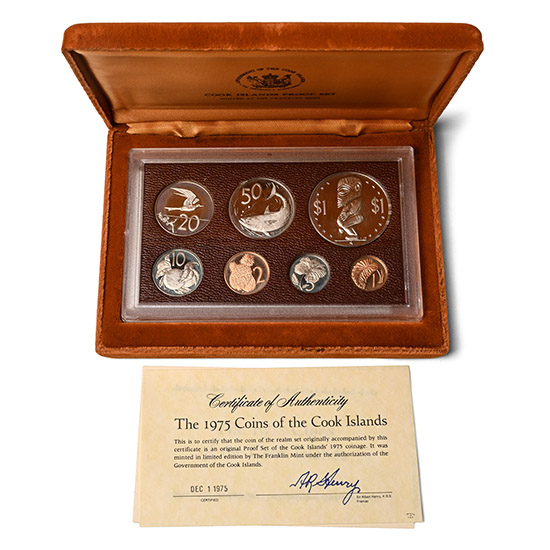 Cook Islands. Set of Seven [7] Silver and Copper Proof Coin Set.