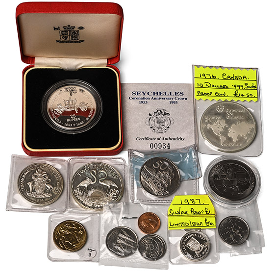 Commonwealth. Group of Twelve [12] Silver Proof Coins and Others.