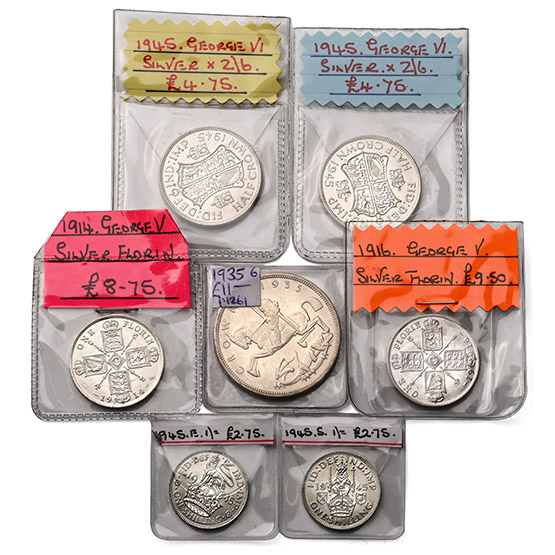 Great Britain. Group of Seven [7] Proof and Other Coin Group.