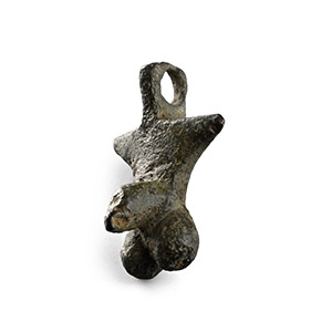 Roman Bronze Phallic Pendant