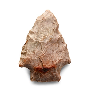 Large Stone Age Flint Arrowhead