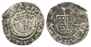 England. Tudor, Henry VIII AR Halfgroat.