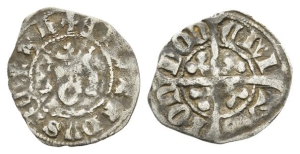 England. Plantagenet, Edward III AR Halfpenny.