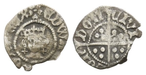 England. York, Edward IV AR Halfpenny.