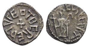 Anglo-Saxon. Kings of Northumbria, Eadberht with Archbishop Ecgberht AR Sceatt.