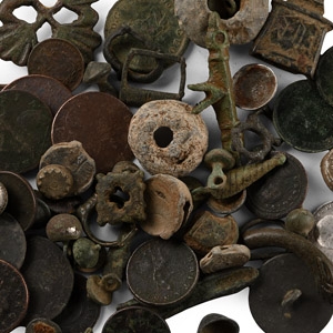Medieval and Later Bronze and Lead Artefact Group