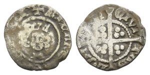 England. Plantagenet, Richard II AR Halfpenny.