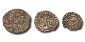 Group of Three [3] English Medieval AR Coins.