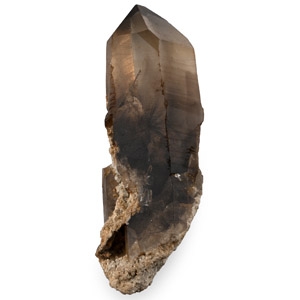 Rutilated Smoky Quartz Crystal Mineral Display Specimen