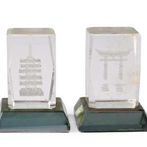Laser-Engraved Architectural Paperweights