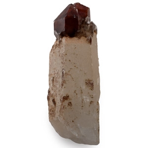 Hematite Quartz Crystal Mineral Display Specimen