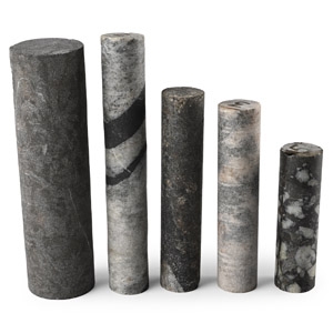 Granite Core Sample Mineral Display Specimen Group