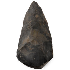 British Stone Age Knapped Flint Axehead