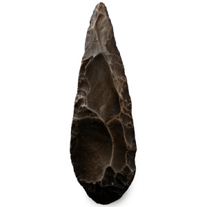 British Stone Age Knapped Flint Knife