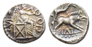 Celtic Britannia. Catuvellauni and Trinovantes, Epaticcus AR Unit.