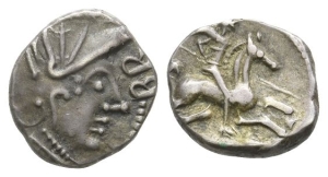 Celtic Southern Gaul. Allobroges AR Quinarius.